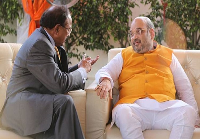 Amit Shah holds high-level meeting with NSA Doval