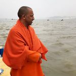 CM Yogi Adityanath takes holy dip in Prayagraj