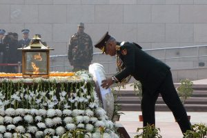CDS General Bipin Rawat pays homage to martyrs at National War Memorial | See Pics
