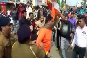 Clash erupts between police, BJP workers in MP’s Rajgarh