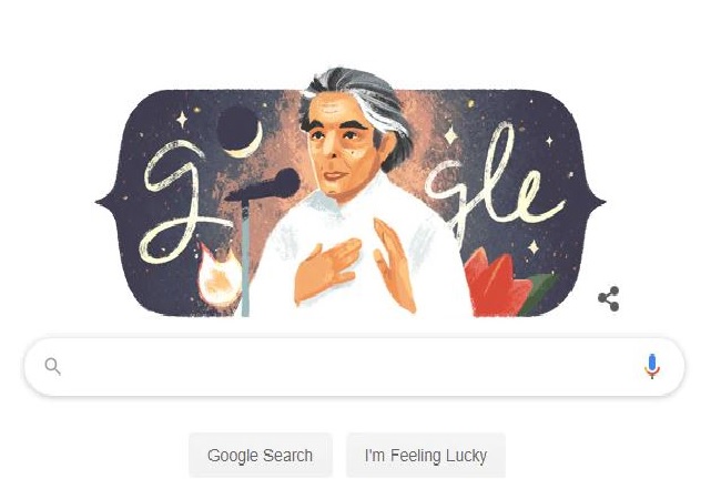 Google doodle celebrates Kaifi Azmi on his birth anniversary