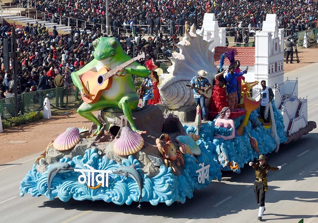 IN PICS Full  dress  rehearsal  for Republic Day parade