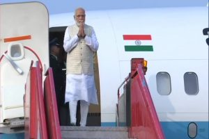 PM Modi arrives in Kolkata on his two-day visit to West Bengal
