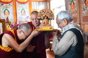 Nitish Kumar meets Dalai Lama in Bodh Gaya | See Pics