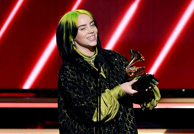Teenage musician Billie Eilish wins all four major titles at Grammy Awards