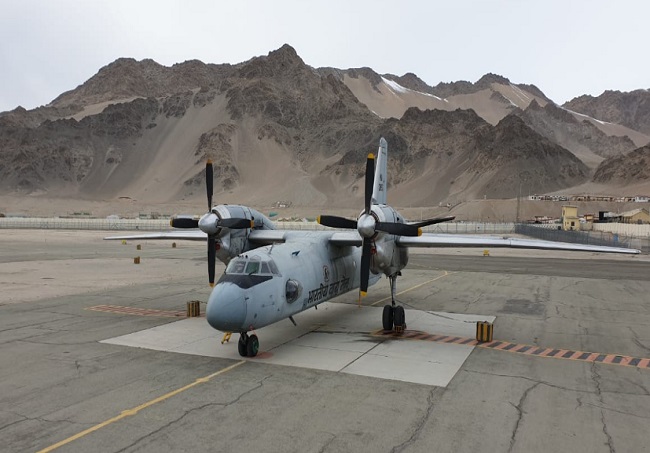 IAF lands at Leh -