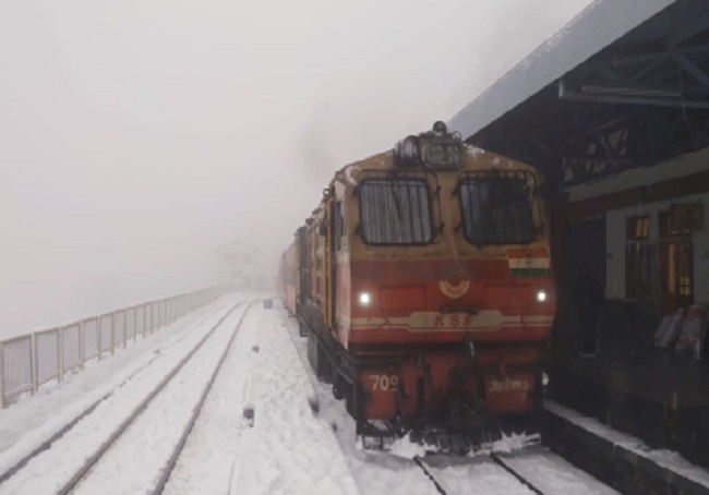 Snowfall in Shimla ---