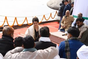 Priyanka Gandhi interacts with BHU students, civil society members in Varanasi