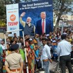 Large crowds cheer Trump-Modi road-show in Ahmedabad