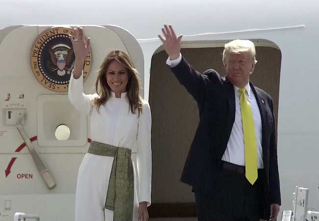 US President Trump leaves for New Delhi from Agra