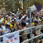 Large crowds cheer Trump-Modi road-show in Ahmedabad