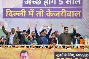 AAP sweeps Delhi elections second time in a row, BJP in single digits, Congress nil