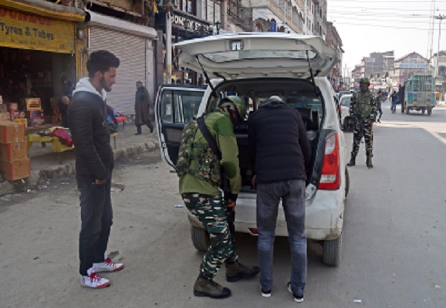 CRPF check in valley -