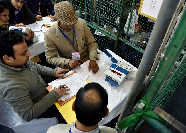 Delhi elections - counting of votes-