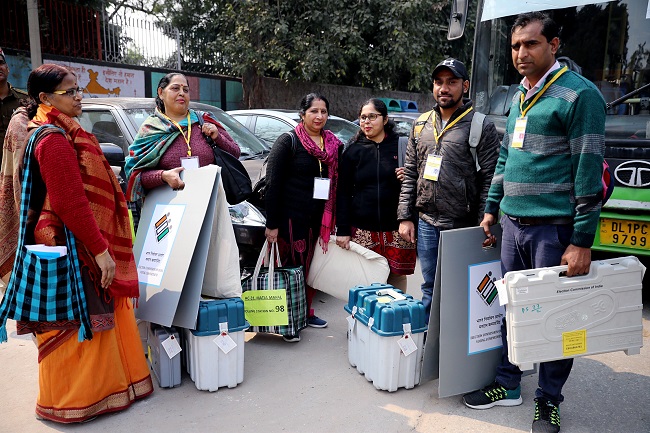 Delhi votes on Feb 8, poll body gears up for Assembly polls (PICs)