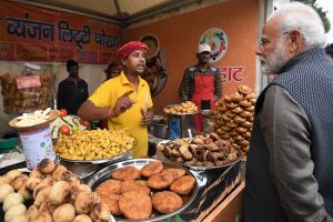 PM Modi visits Delhi’s Hunar Haat, savours Litti-Chokha and Kulhad chai