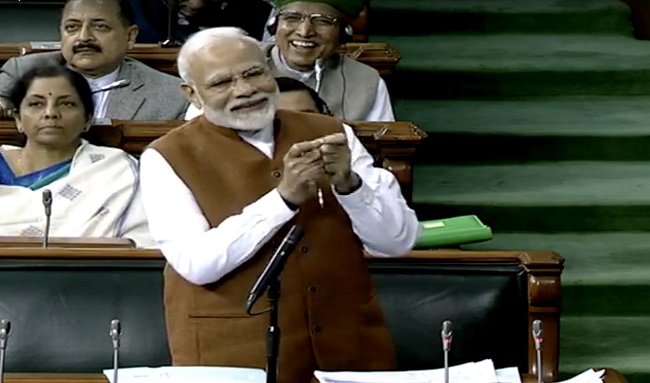 Modi’s reply to Motion of Thanks in LS -