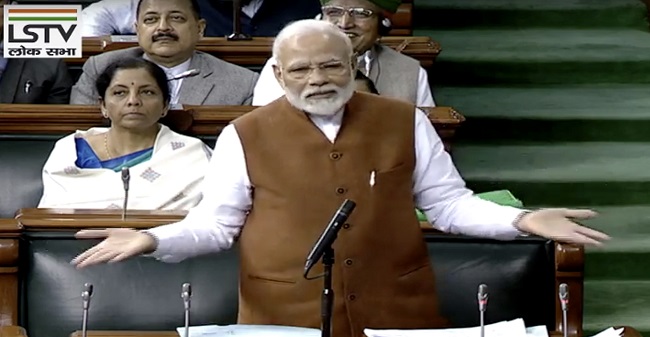 Modi’s reply to Motion of Thanks in LS -