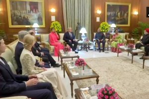 Trumps attend state dinner hosted by President Ram Nath Kovind at Rashtrapati Bhawan