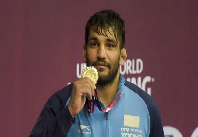 Sunil Kumar, Asian Wrestling Championships, Sunil Kumar wins gold