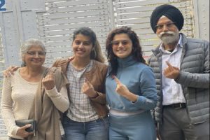 Taapsee Pannu casts vote with family, says ‘every vote counts’