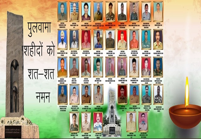 Tribute to Pulwama bravehearts -