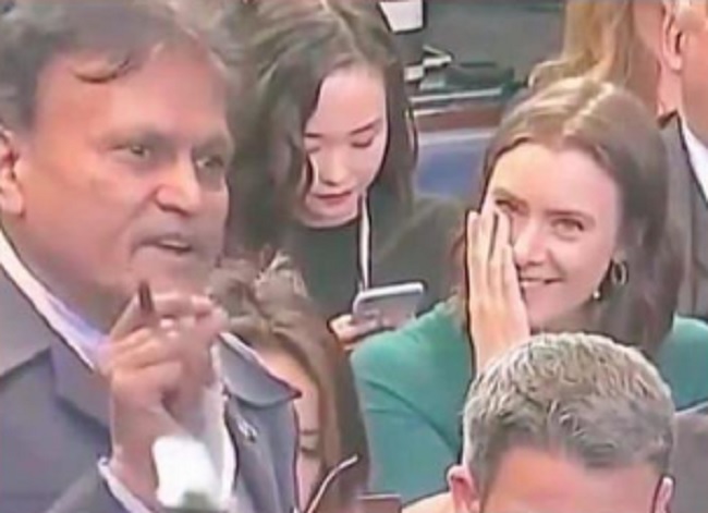 US journo laughs at Indian reporter during Trump’s presser, video emerges; Twitter furious