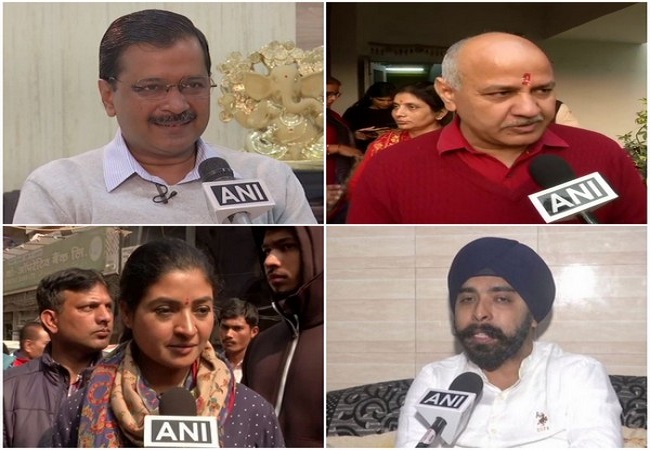 Delhi polls: Kejriwal set to win New Delhi; Manish Sisodia, Alka Lamba, Tajinder Pal Bagga trailing