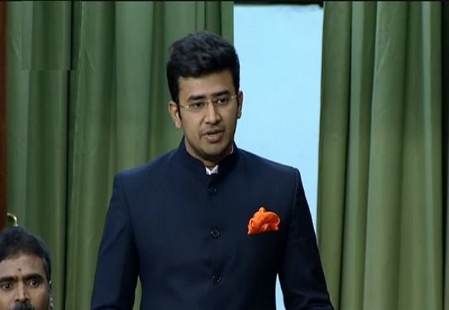 If patriotic Indians don't stand up, days of Mughal Raj not far away, says BJP's Tejasvi Surya