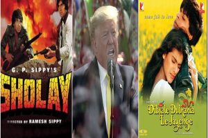 Trump lauds Bollywood with special shout out to ‘DDLJ’, ‘Sholay’ at ‘Namaste Trump’ event
