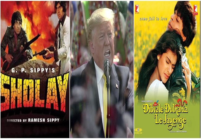 Trump lauds Bollywood with special shout out to 'DDLJ', 'Sholay' at 'Namaste Trump' event