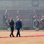 Donald Trump accorded guard of honour at Rashtrapati Bhavan