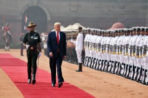 Donald Trump accorded Guard of Honour at Rashtrapati Bhavan