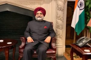 Taranjit Singh Sandhu takes charge as Indian envoy to US