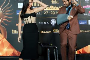 Katrina Kaif and Kartik Aaryan during the Nexa IIFA Awards | See Pics