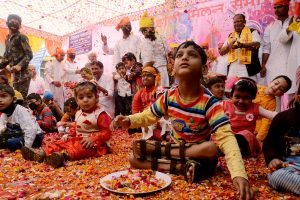 Children suffer from cerebral palsy participate in “Holi of Flowers”  | See Pics