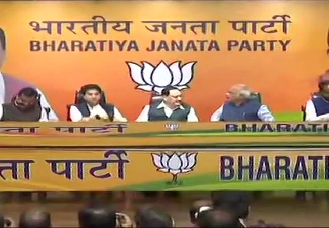 LIVE: Jyotiraditya Scindia joins BJP in presence of JP Nadda
