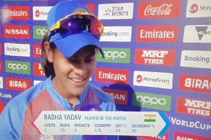 Radha Yadav registers career-best bowling figures in T20Is