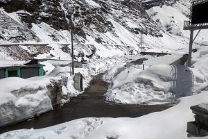 Vew of snow-covered area at Koksar in Himachal Pradesh | See Pics