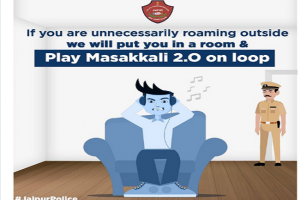 “Will lock you up & play Masakkali 2.0,” Jaipur police tells lockdown violators; Twitterati pokes fun