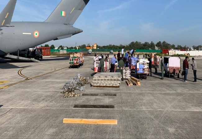 Combating COVID-19: IAF lifts raw materials for PPE production by DRDO