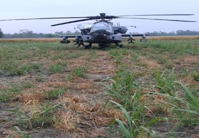 IAF’s Apache helicopter makes precautionary landing in Punjab’s Hoshiarpur