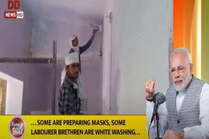 PM Modi praises quarantined workers who painted School in return for good service by villagers in Rajasthan