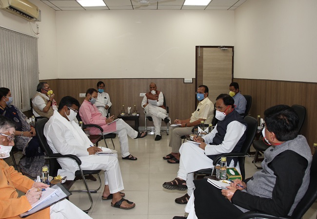 GoM meeting over COVID-19 situation held at Rajnath's residence