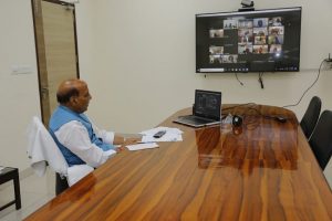 COVID-19: Rajnath Singh holds review meeting with CDS, others via video conferencing