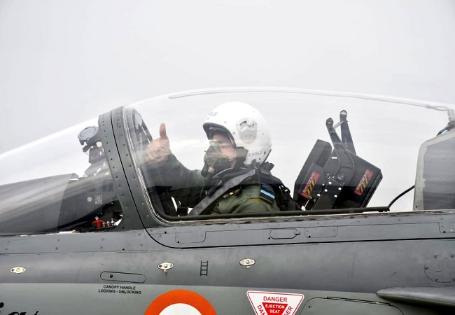 IAF chief RKS Bhadauria flies LCA Tejas, operationalises No. 18 Squadron ‘Flying Bullets’