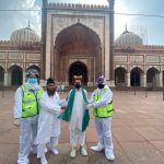 Sikh volunteers sanitise Jama Masjid -