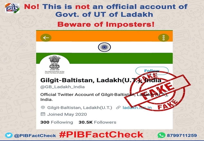 Ladakh MP warns people of Union Territory's fake Twitter account