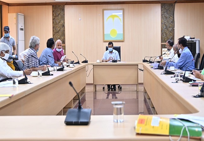 Kejriwal holds first Cabinet meeting as govt offices reopen during lockdown