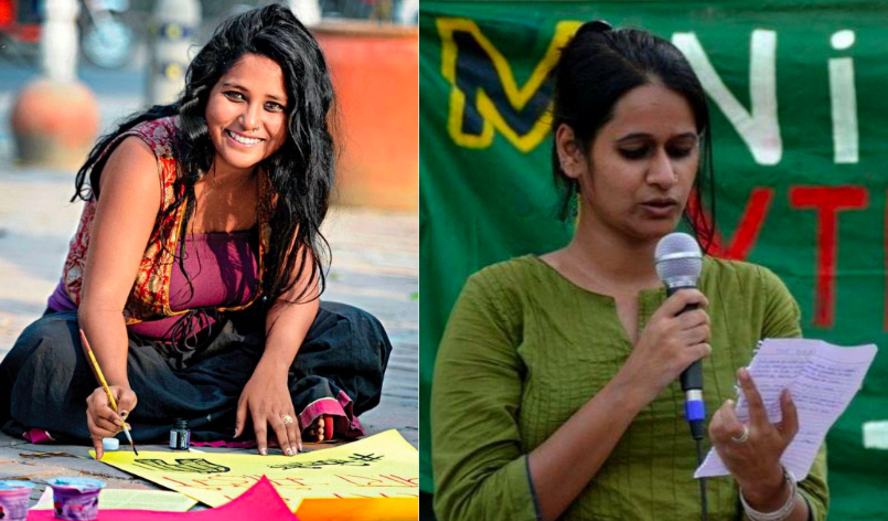 Devangana Kalita and Natasha Narwal. Photos: Twitter/@SfiZhdc